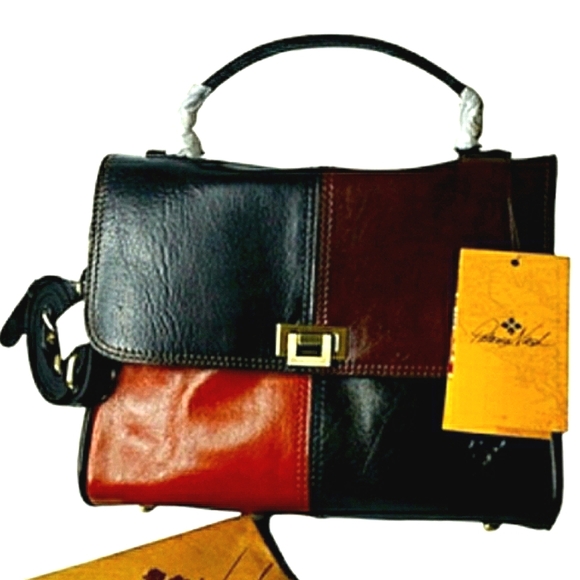 Patricia Nash Handbags - Patricia Nash Yoeky Top Handle Crossbody Leather British Veg Tan Colorbl…